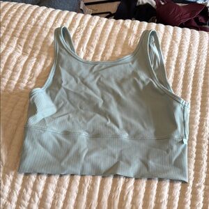 Mint Green Ribbed Women's Bralette